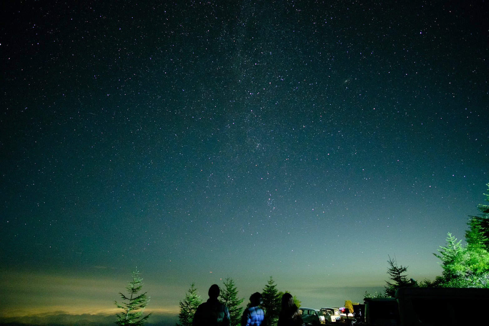 富士山六合目からの星空