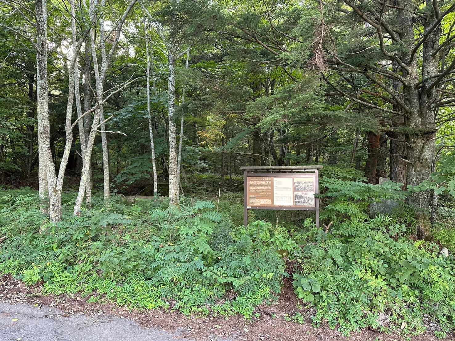 富士山吉田口登山道、大石茶屋跡地